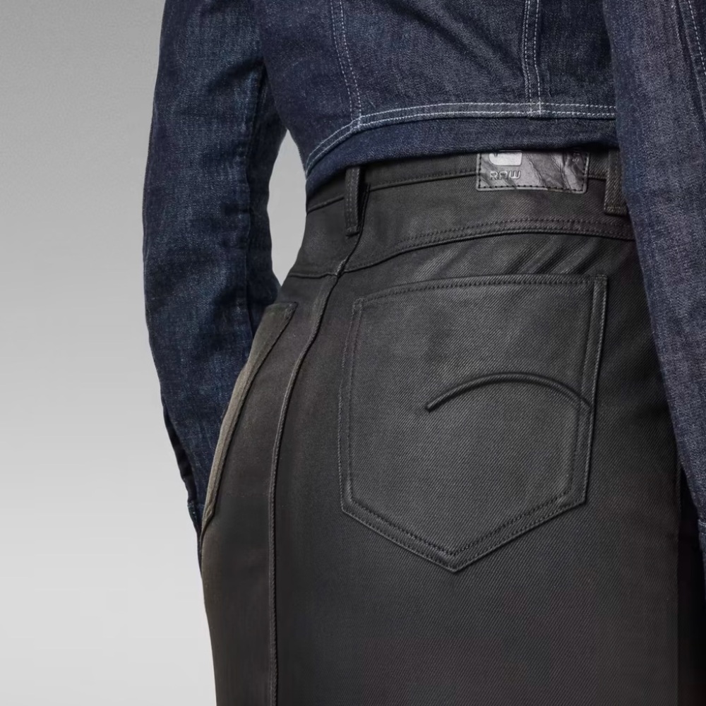 G-Star Raw Black Button-Down Skirt